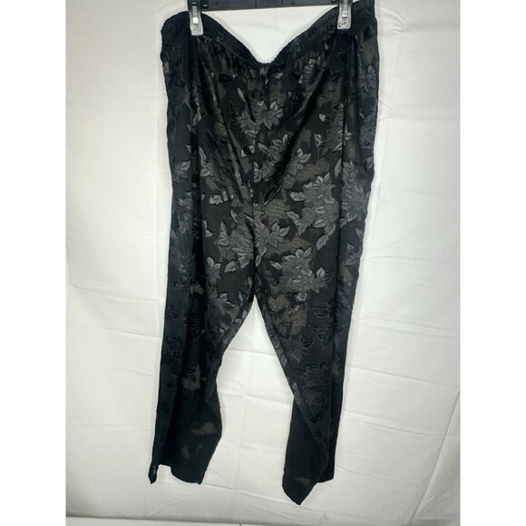 Vintage Gold Label Victoria's Secret Elastic Waist Lounge Pants Black Women’s Xl - Picture 2 of 14